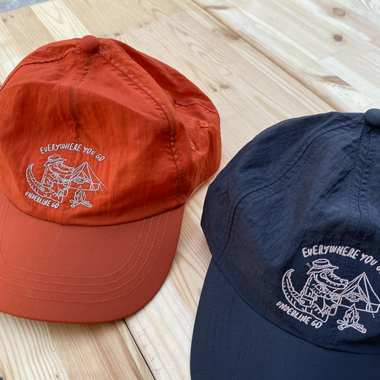 Underline Crocodile Camping Embroidery Nylon Cap