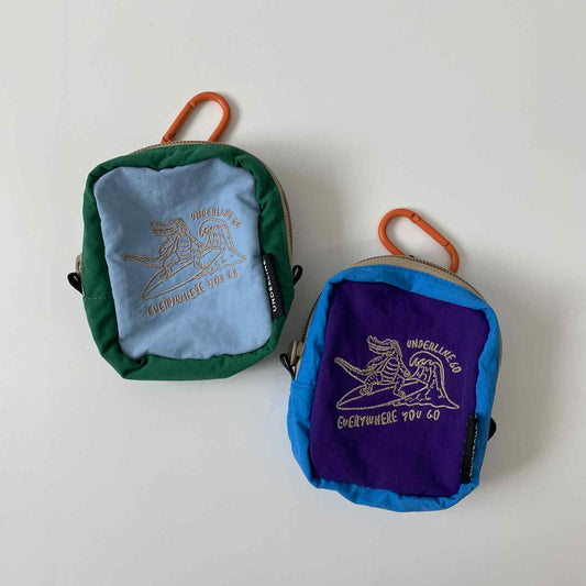 Underline Kaio Crocodile Sufring Embroidery Pocket Bag