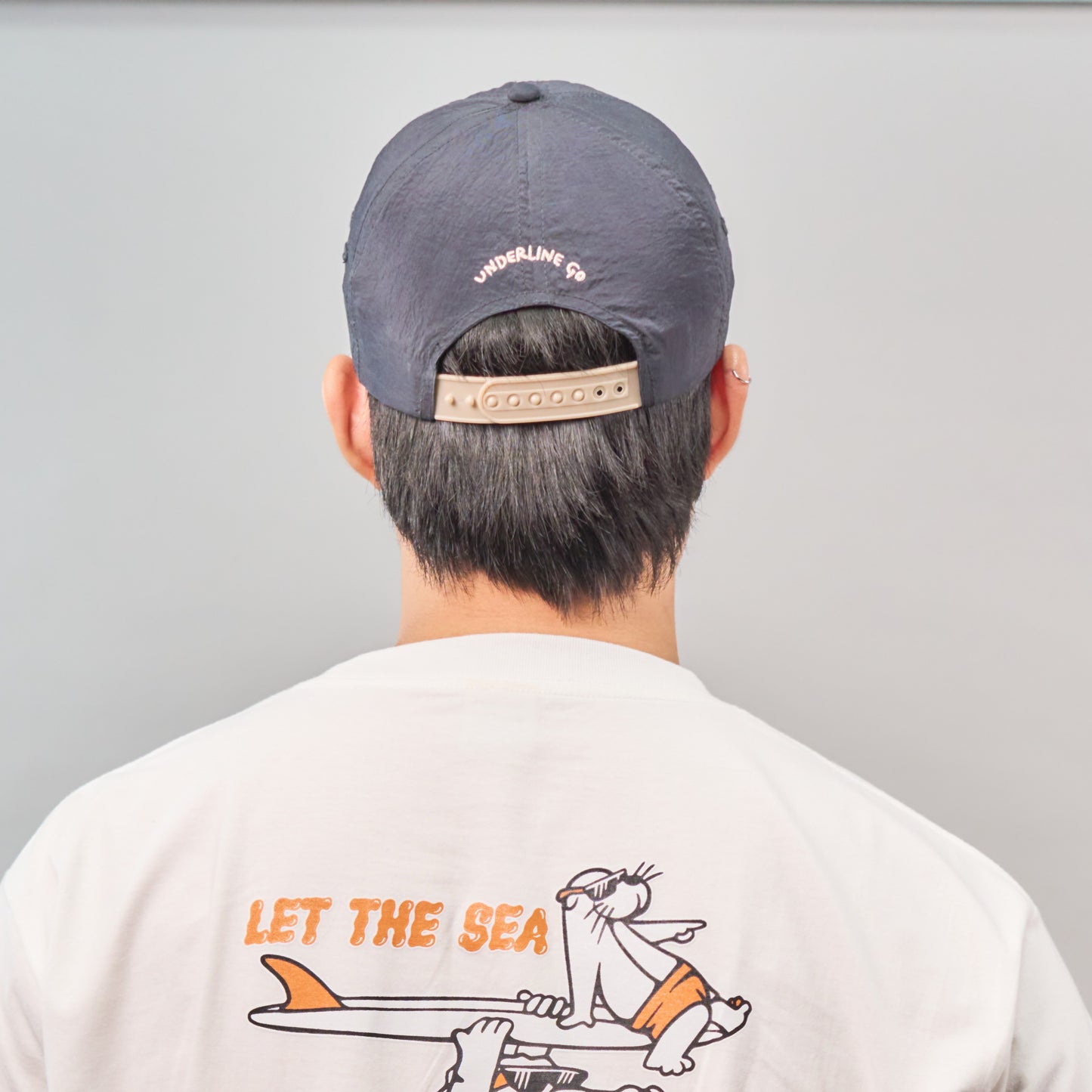 Underline Crocodile Camping Embroidery Nylon Cap