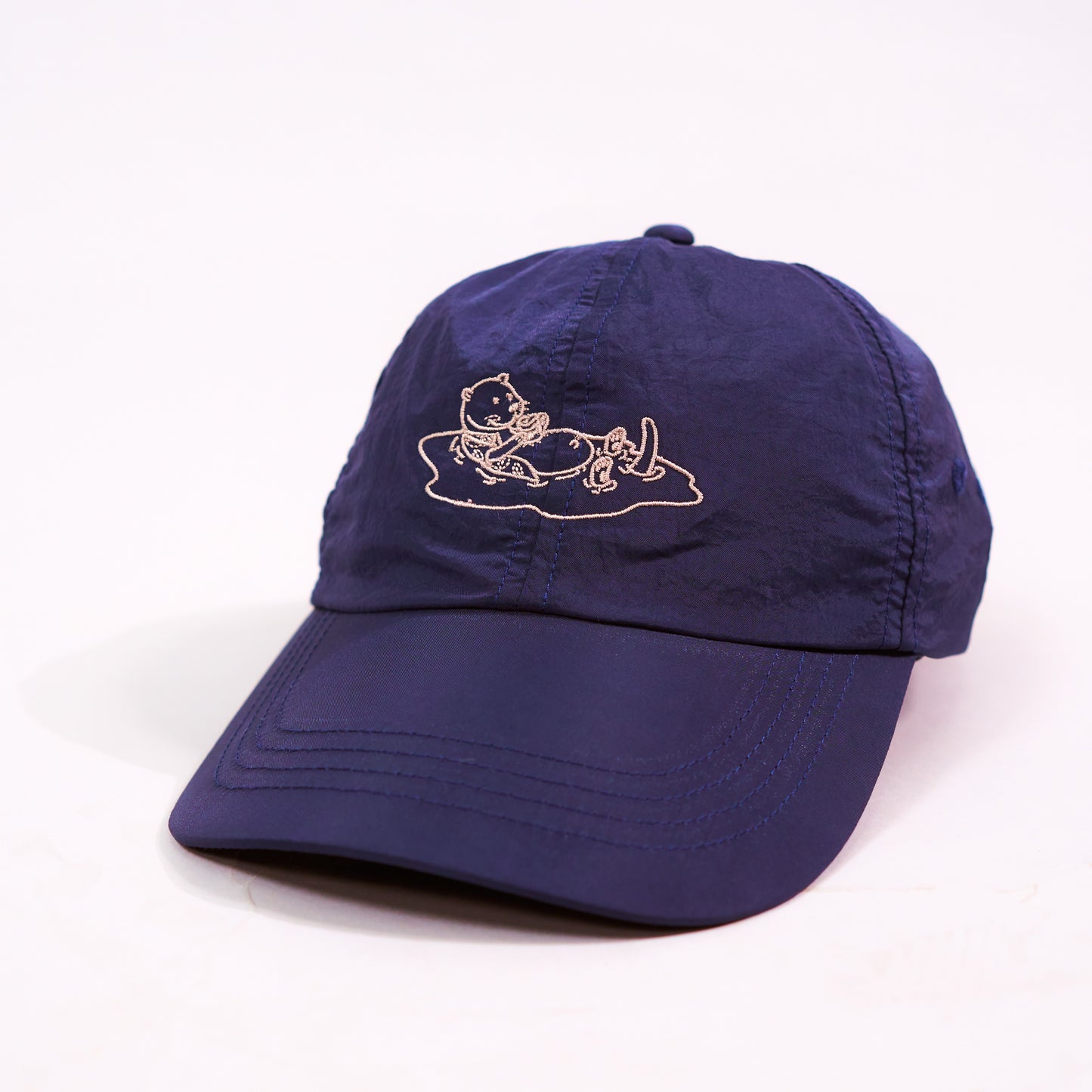 Underline Otter Floating Embroidery Nylon Cap