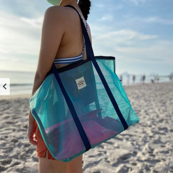 Underline Nylon Mesh Grocery Bag / Beach Bag / L