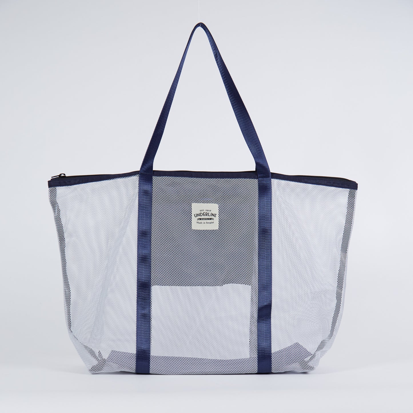 Underline Nylon Mesh Grocery Bag / Beach Bag / L