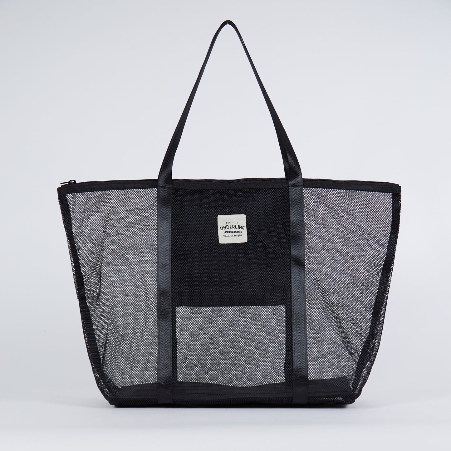 Underline Nylon Mesh Grocery Bag / Beach Bag / L