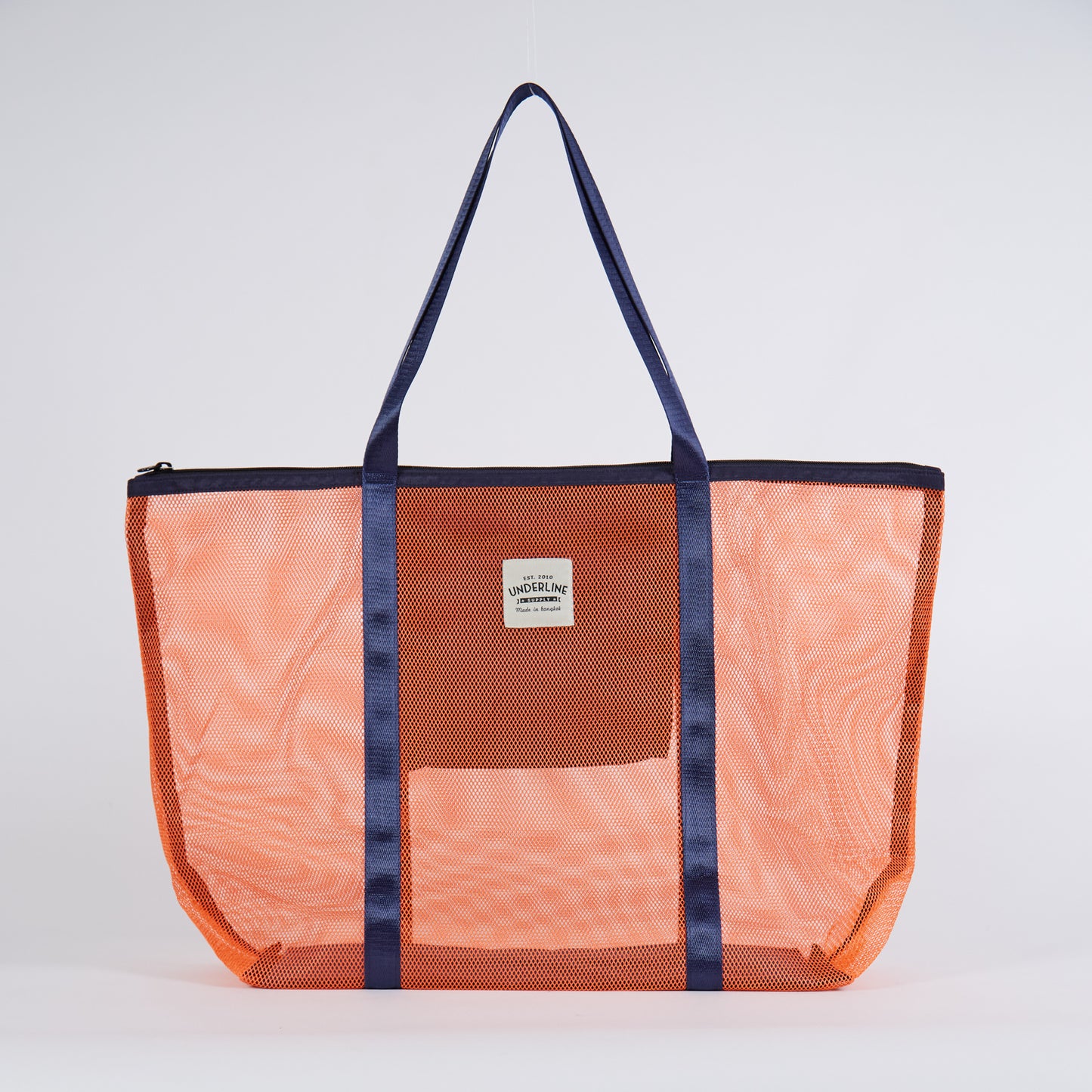 Underline Nylon Mesh Grocery Bag / Beach Bag / L