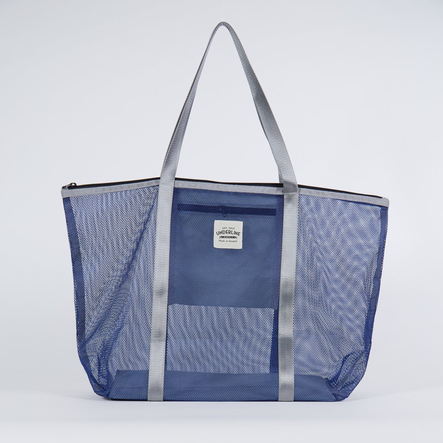 Underline Nylon Mesh Grocery Bag / Beach Bag / L