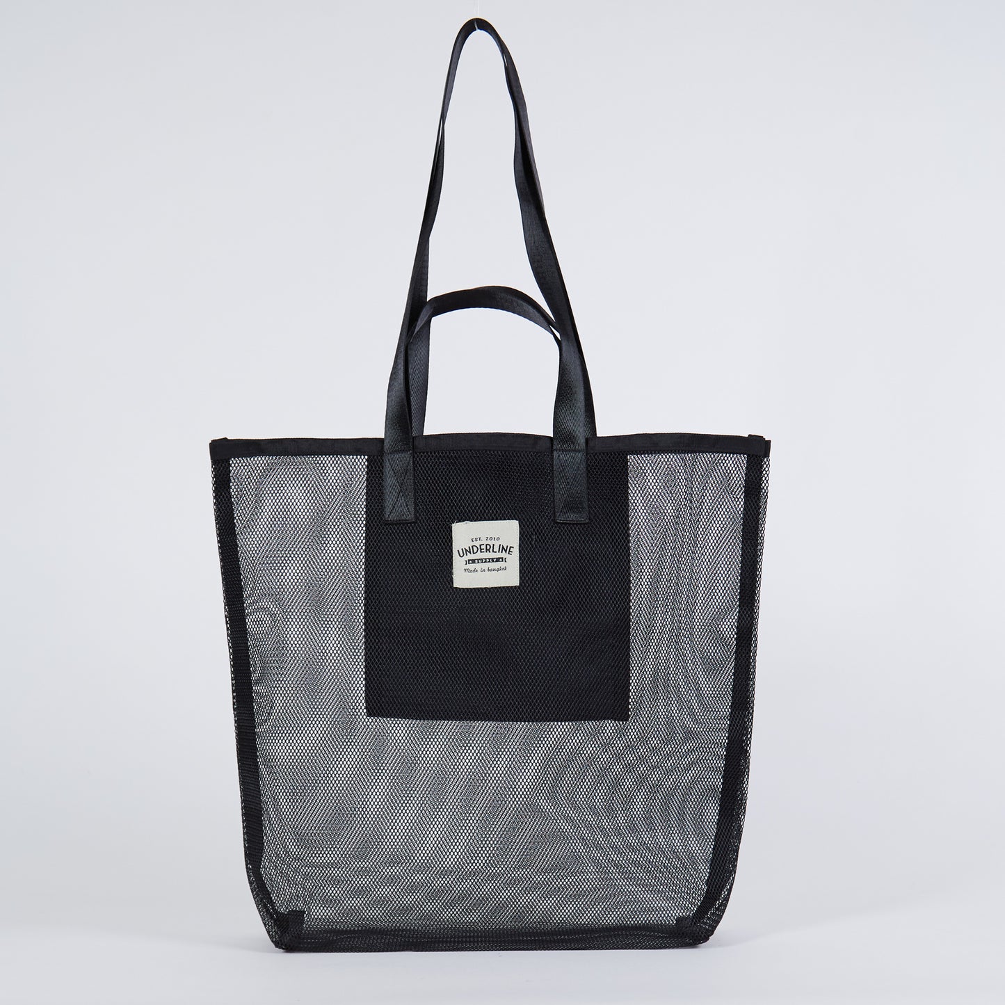 Underline Nylon Mesh Grocery Bag / Beach Bag