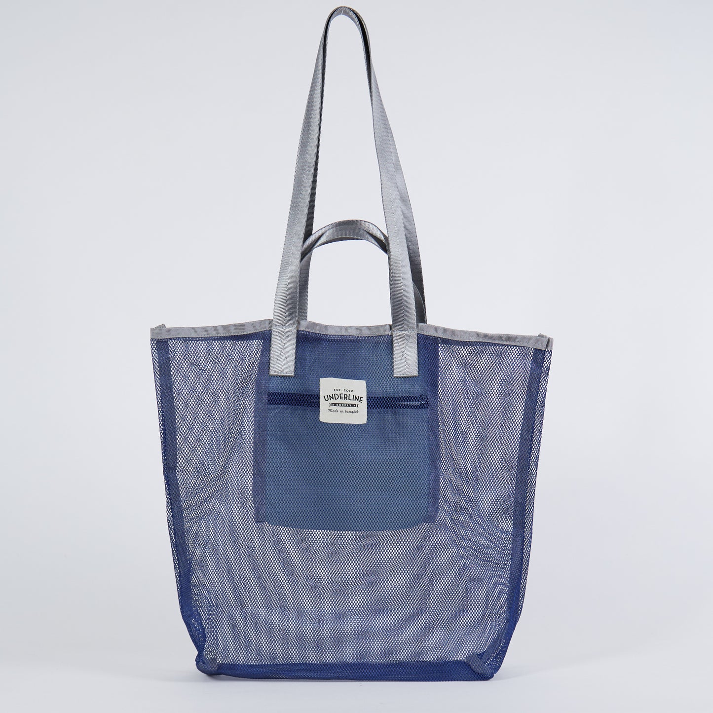 Underline Nylon Mesh Grocery Bag / Beach Bag