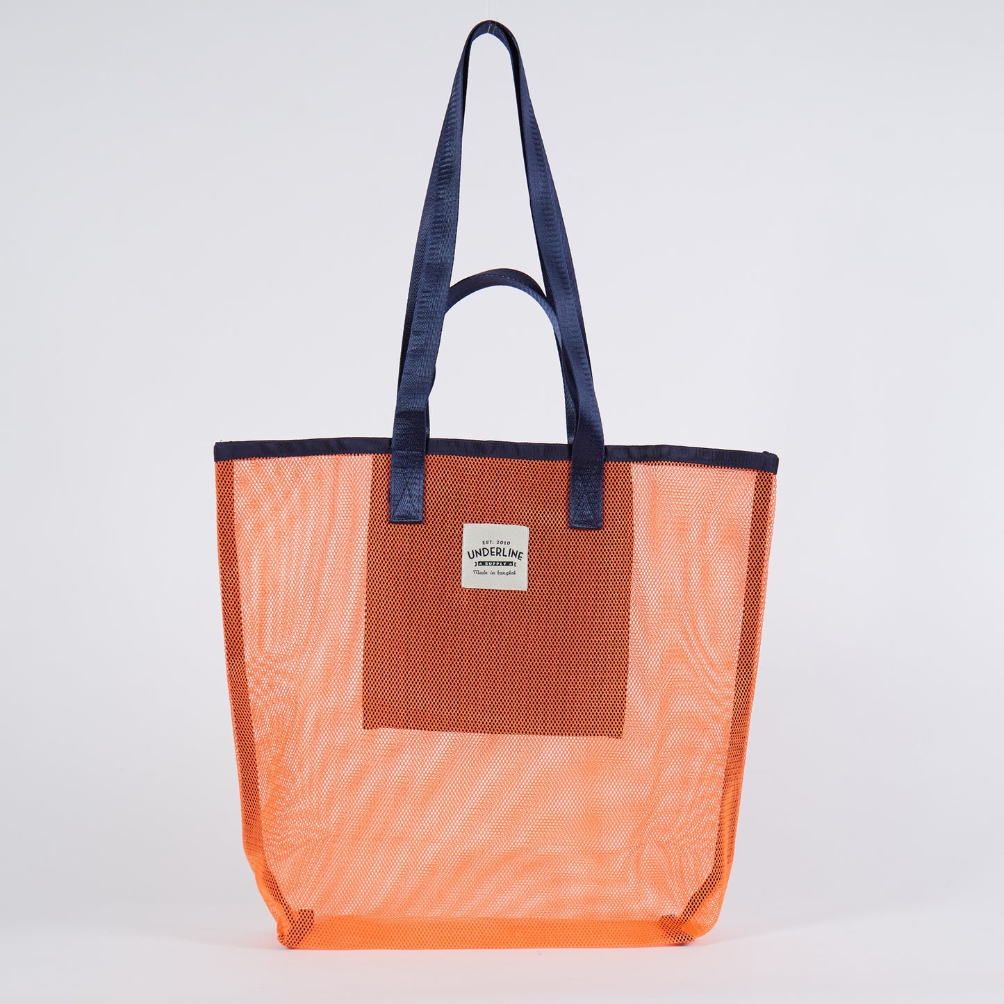 Underline Nylon Mesh Grocery Bag / Beach Bag