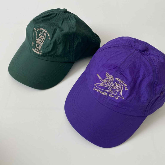 Underline Kaio Crocodile Surfing Embroidery Nylon Cap
