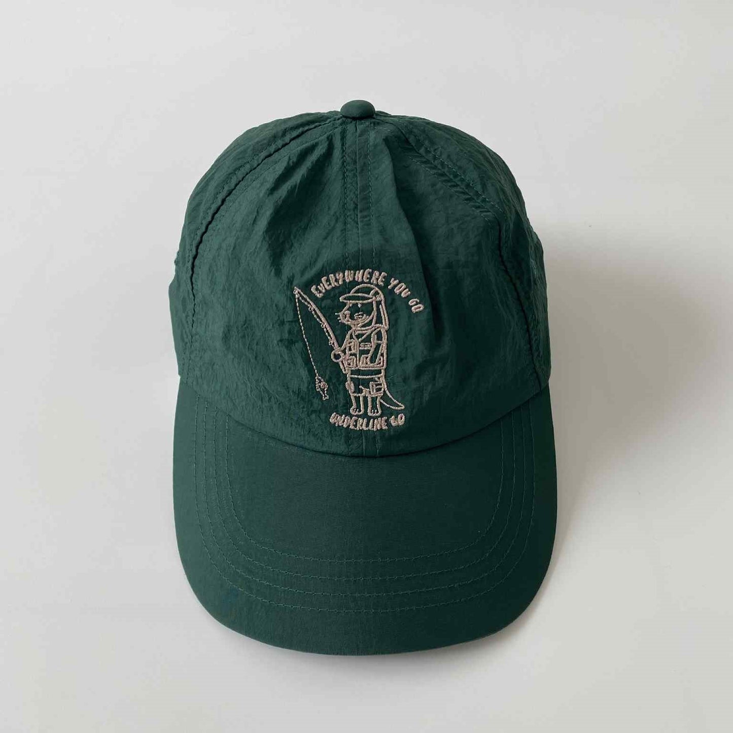 Underline Steve Otter Fishing Embroidery Nylon Cap