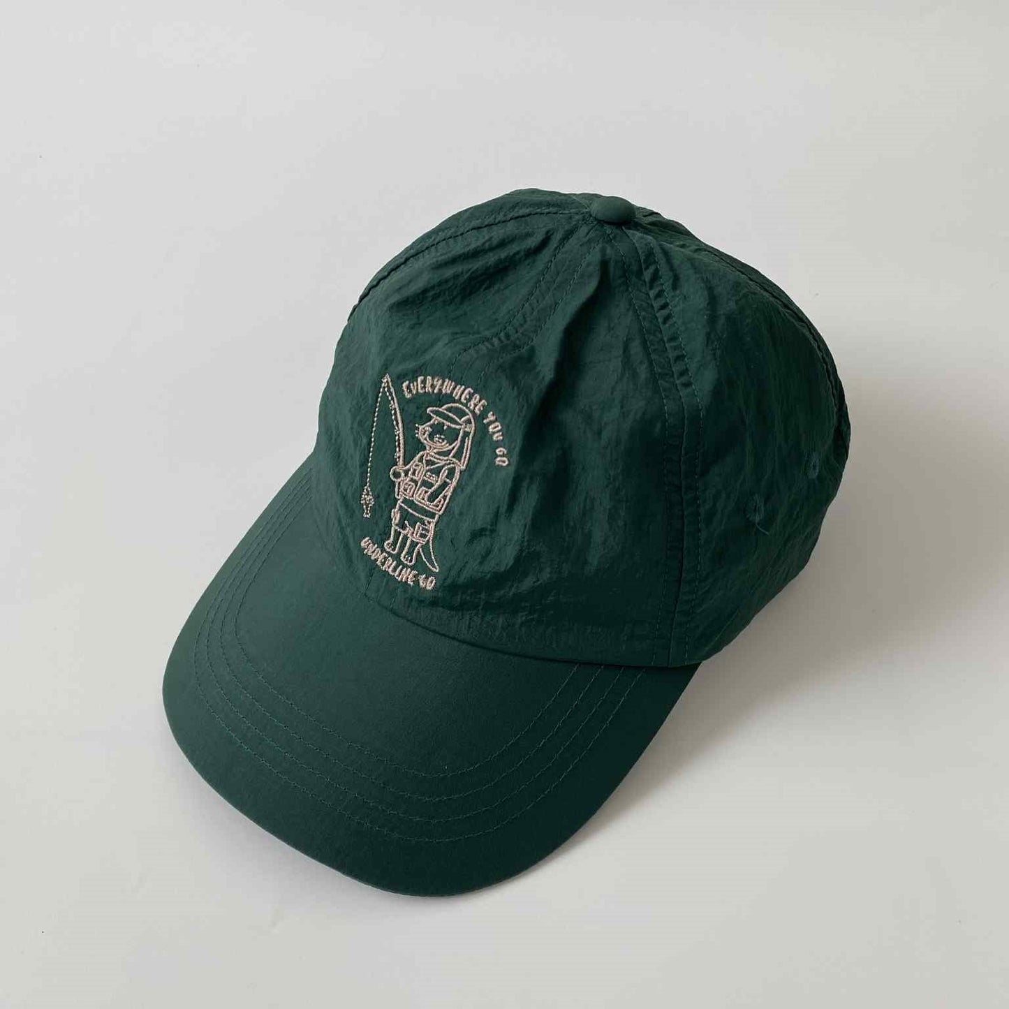 Underline Steve Otter Fishing Embroidery Nylon Cap