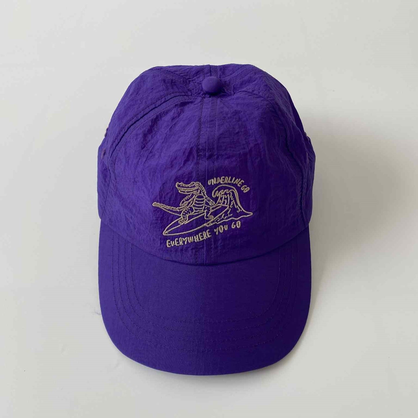 Underline Kaio Crocodile Surfing Embroidery Nylon Cap