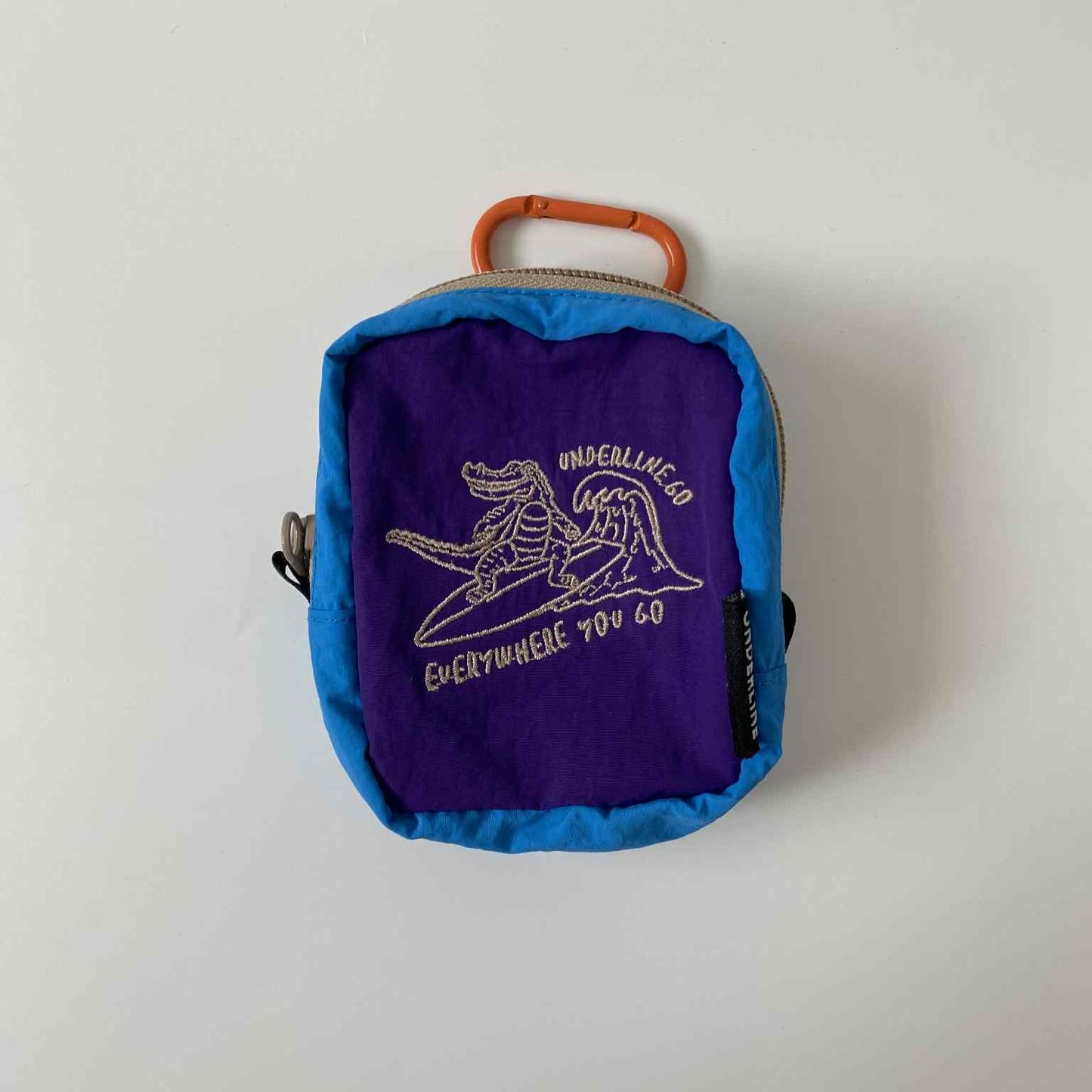 Underline Kaio Crocodile Sufring Embroidery Pocket Bag