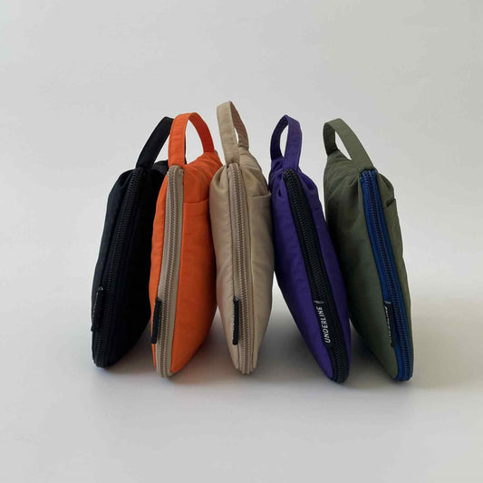 Underline Nylon Folding Tote Bag / shoping bag