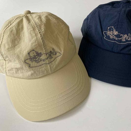 Underline Otter Floating Embroidery Nylon Cap