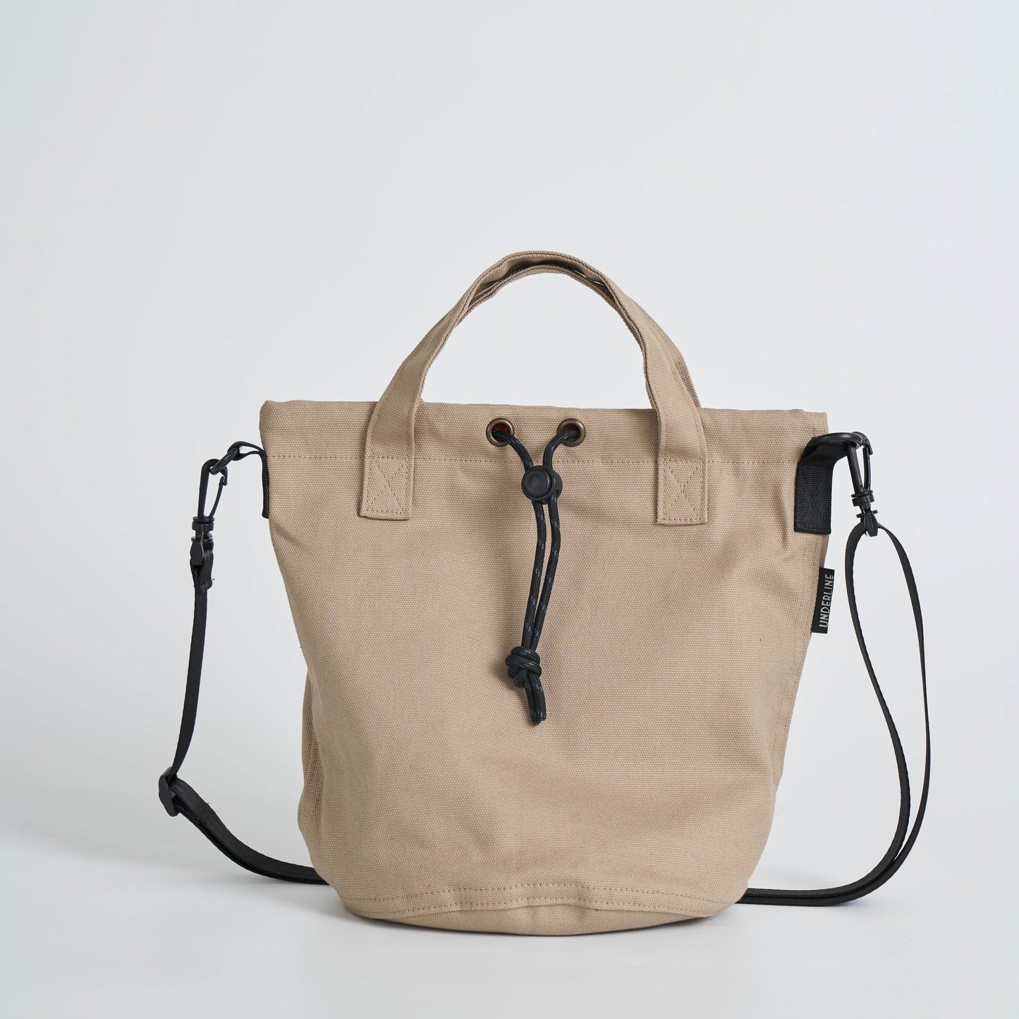 Underline Drawstring bag with detachable strap