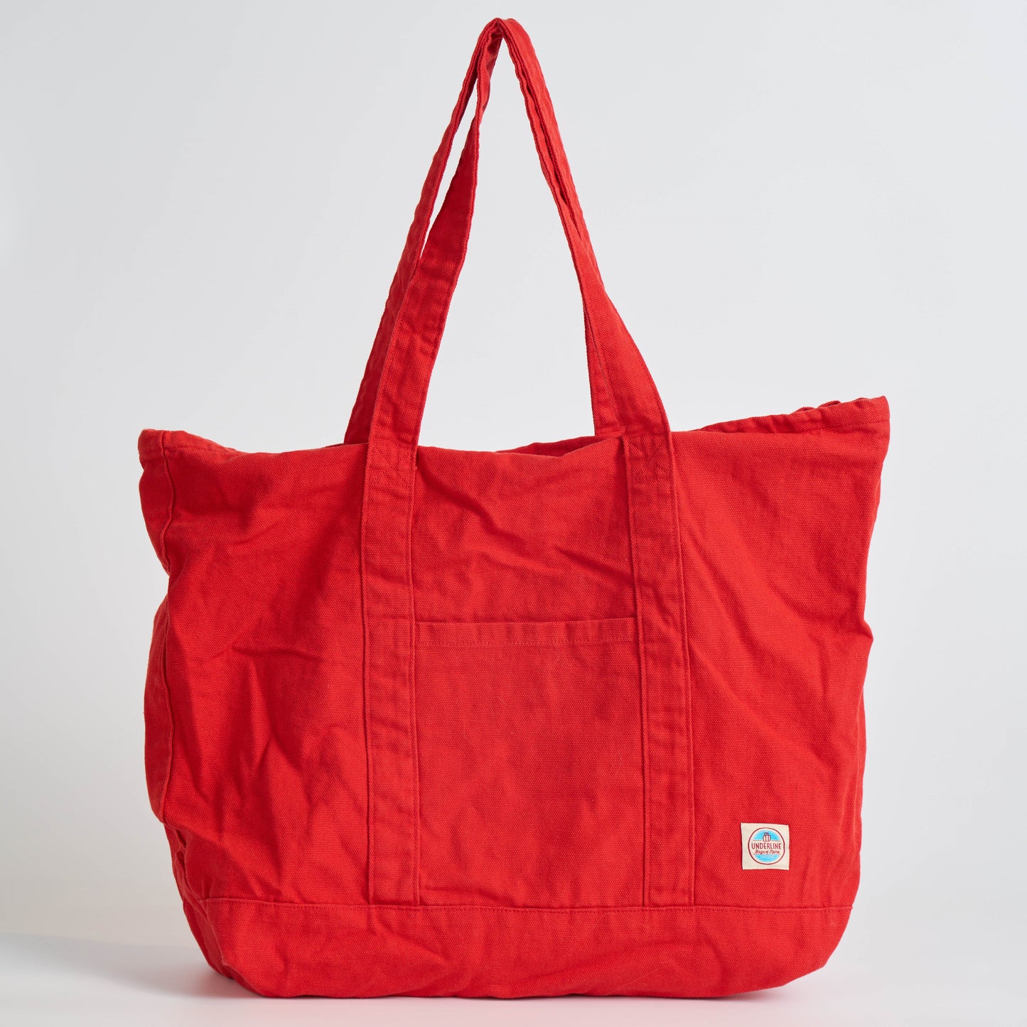 Underline Soft Canvas Tote Bag / Travel bag
