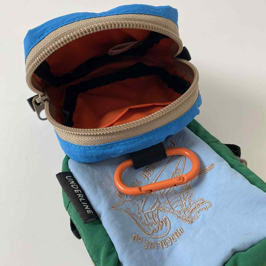 Underline Kaio Crocodile Sufring Embroidery Pocket Bag