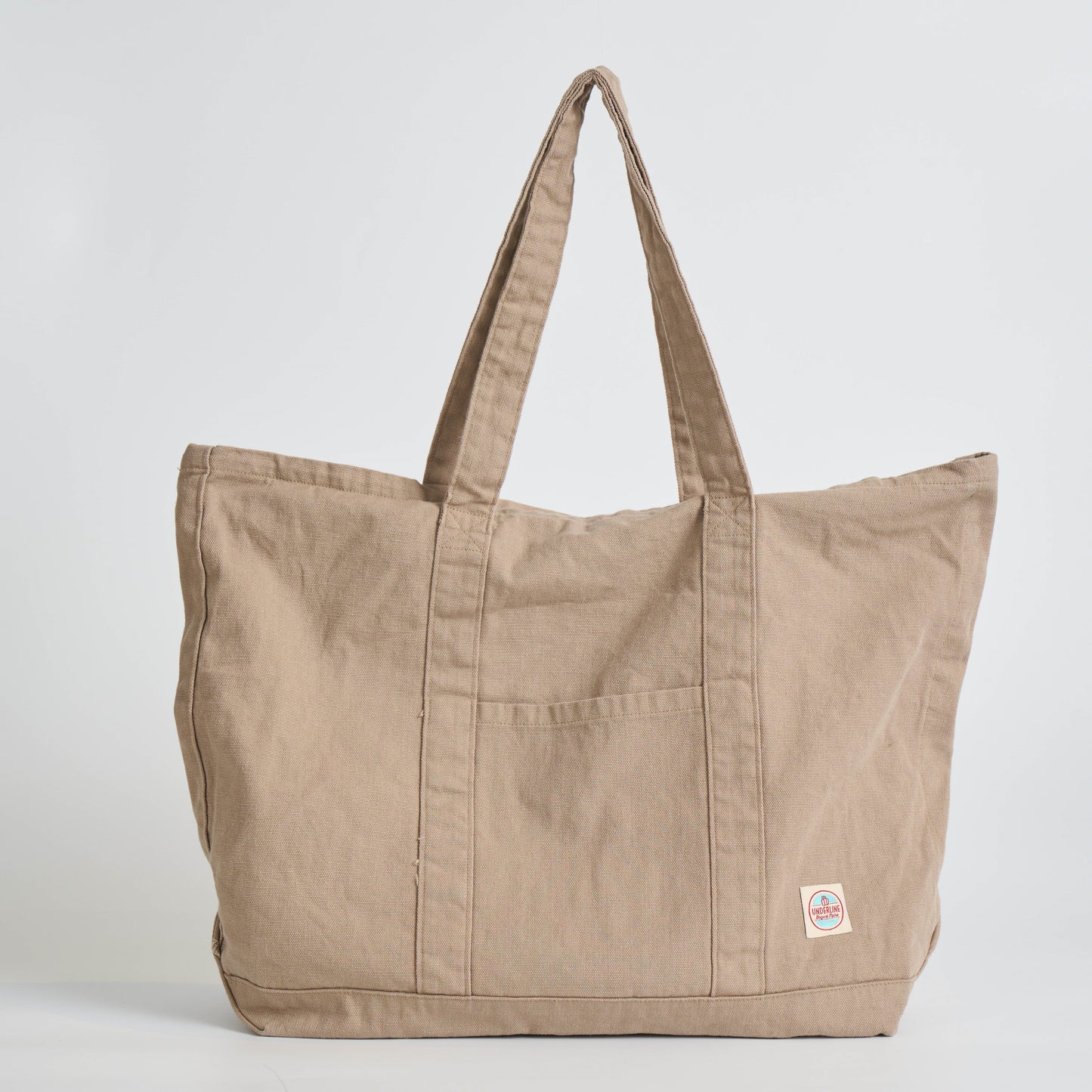 Underline Soft Canvas Tote Bag / Travel bag