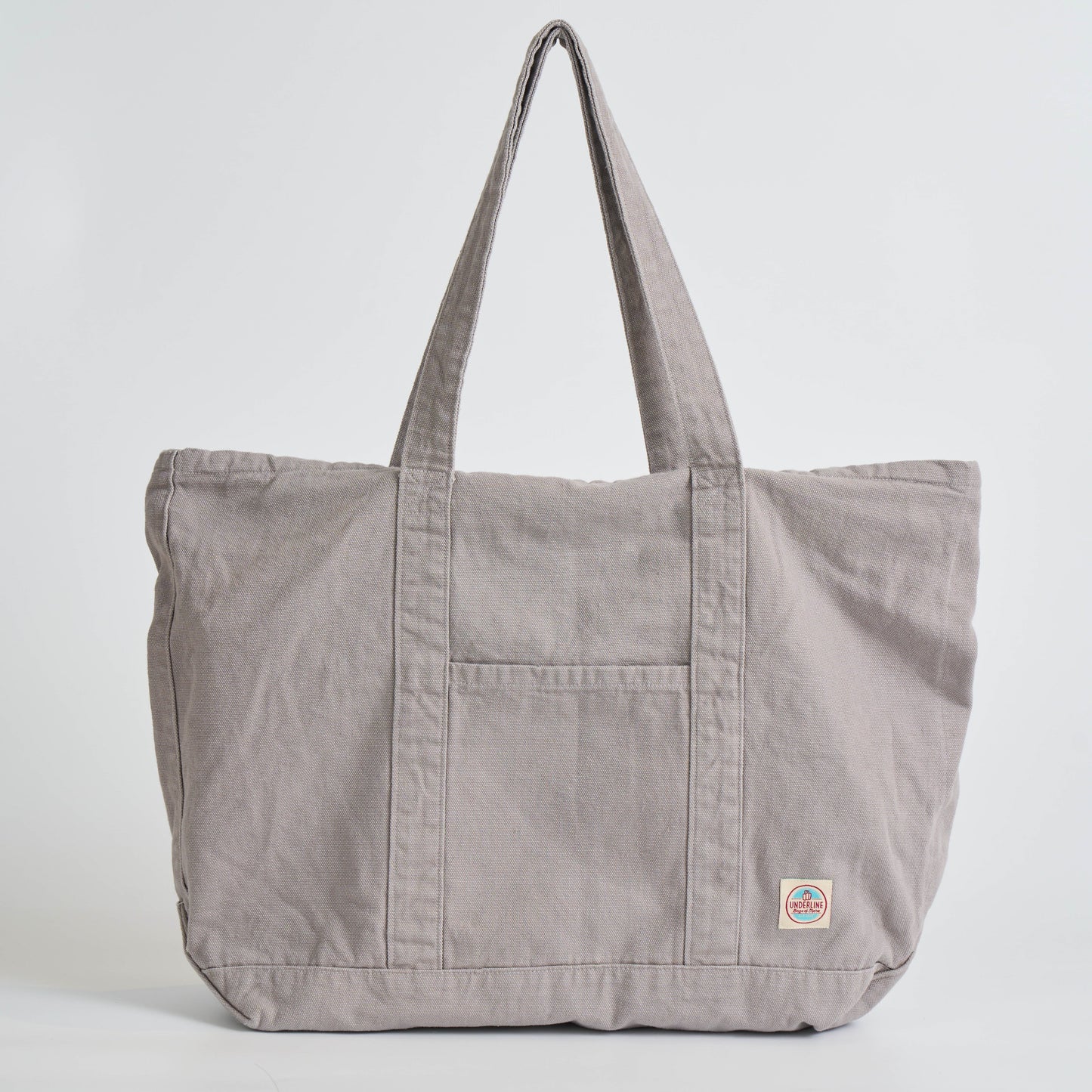 Underline Soft Canvas Tote Bag / Travel bag