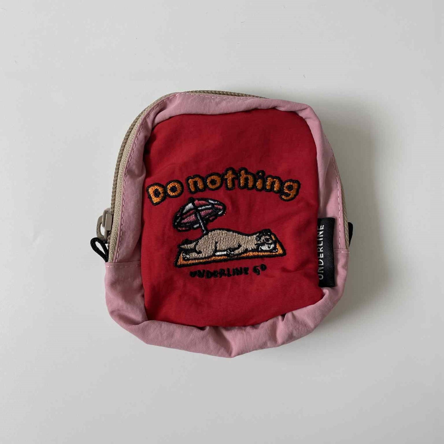 Underline Steve Otter Do Nothing Embroidery Pocket Bag