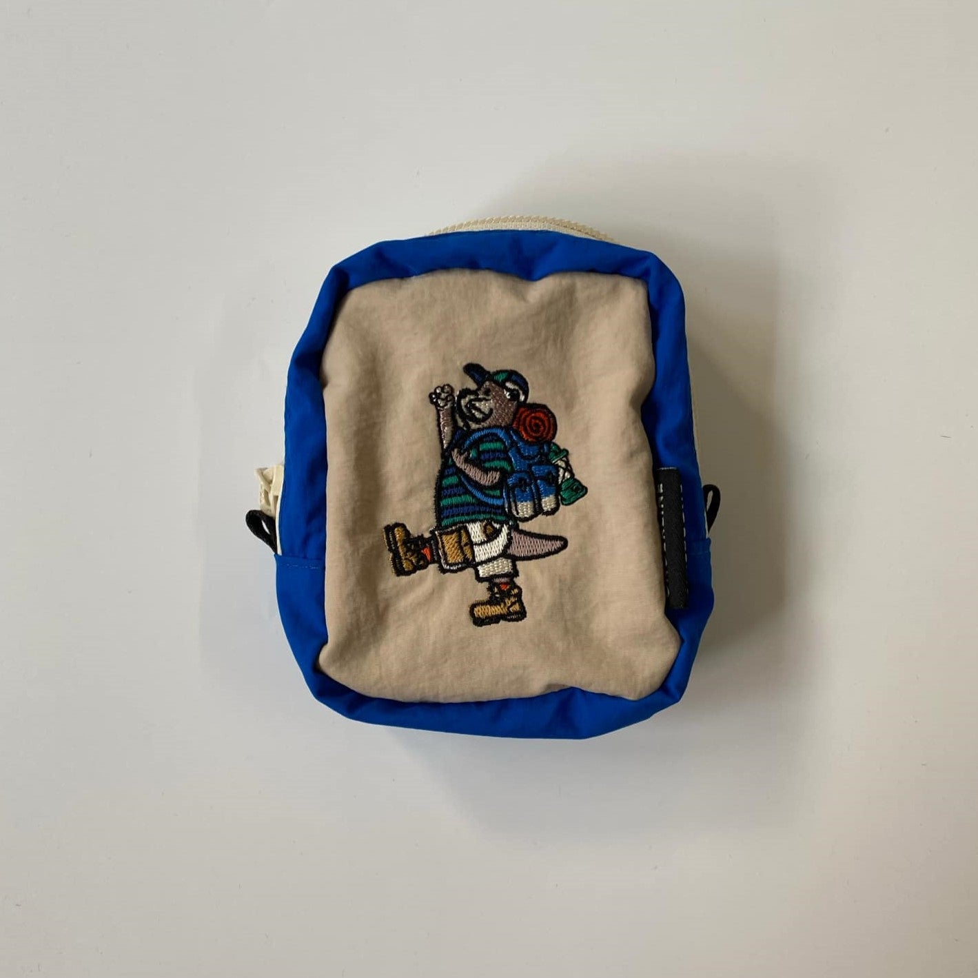 Underline Embroidery Pocket Bag
