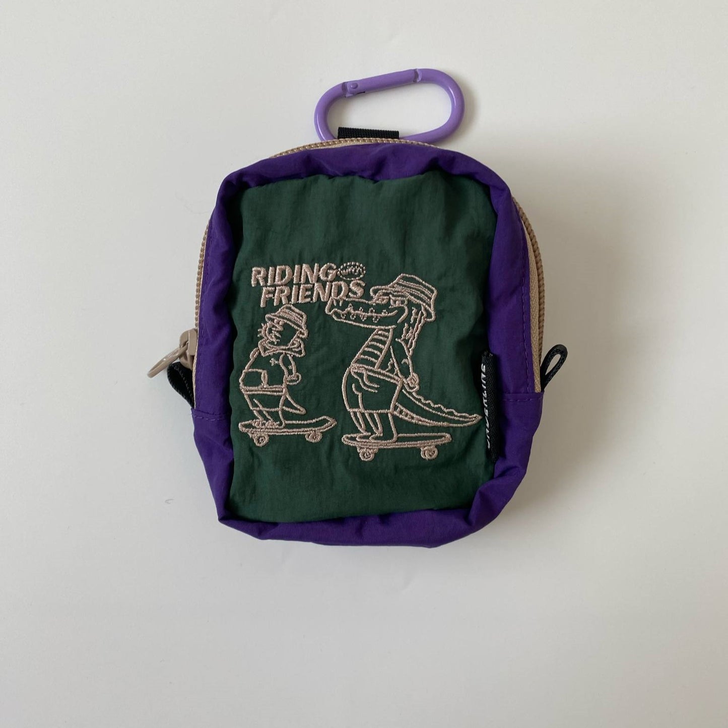 Underline Embroidery Pocket Bag