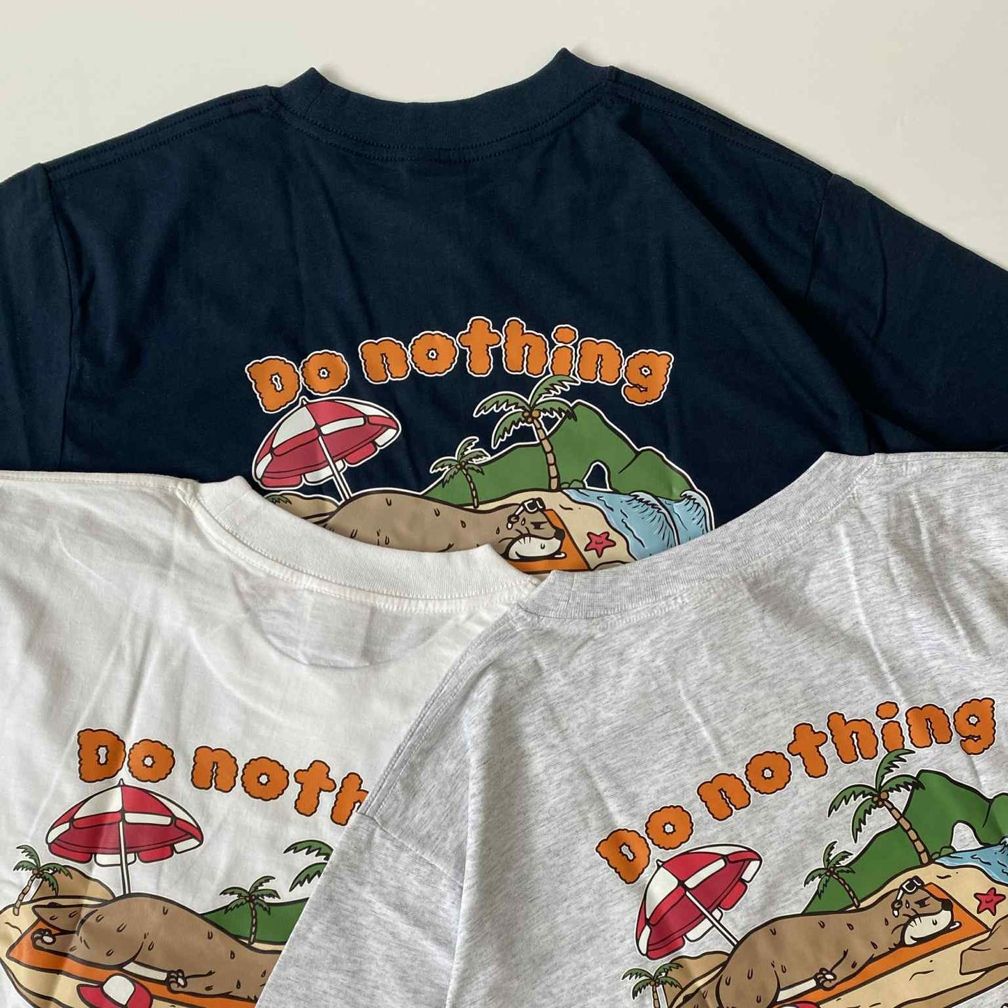 Underline Otter Do noting Cotton T-Shirt