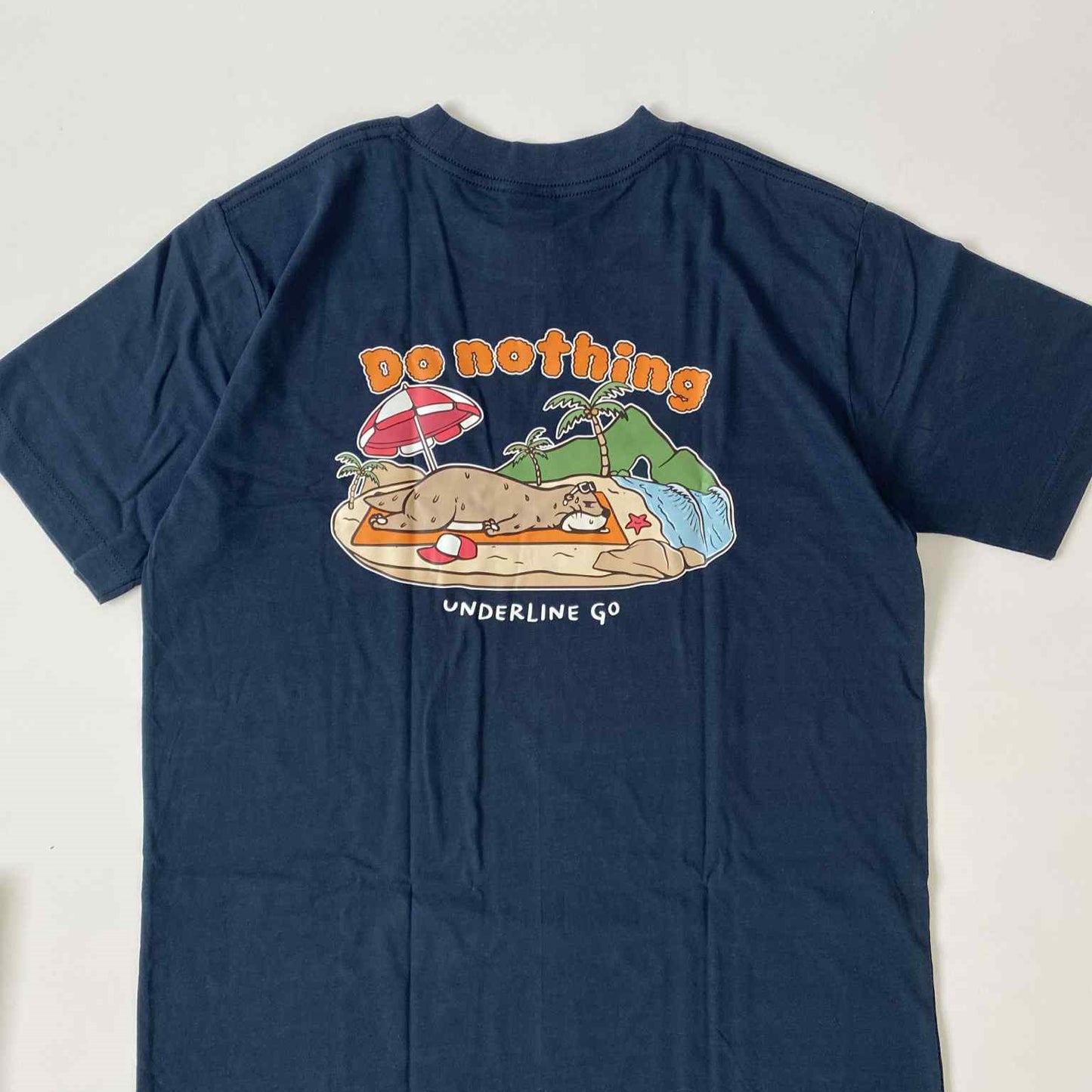 Underline Otter Do noting Cotton T-Shirt