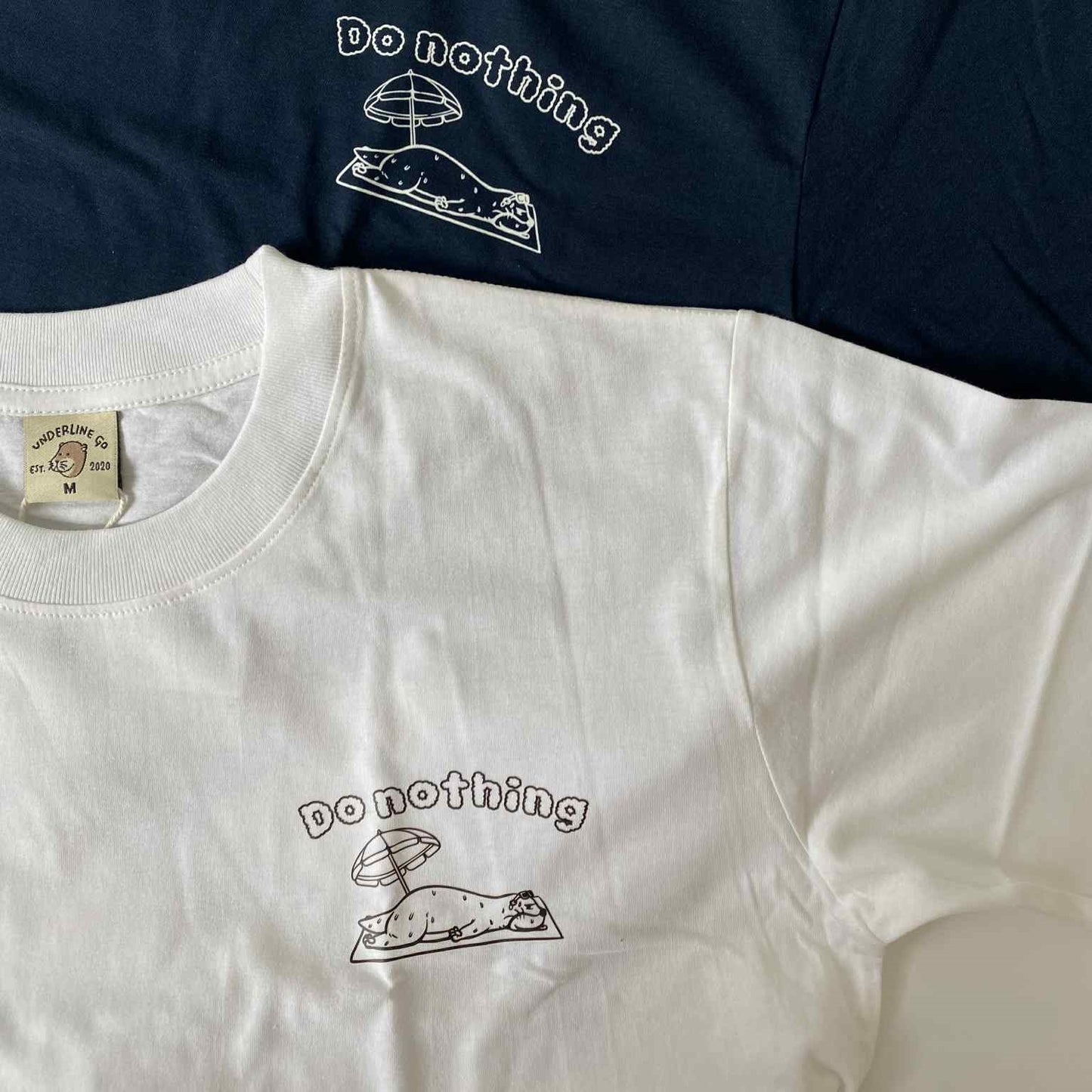 Underline Otter Do noting Cotton T-Shirt