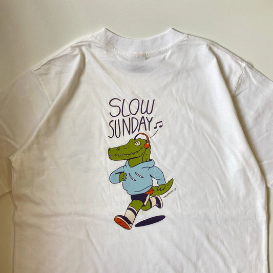 Underline Crocodile Running Cotton T-Shirt
