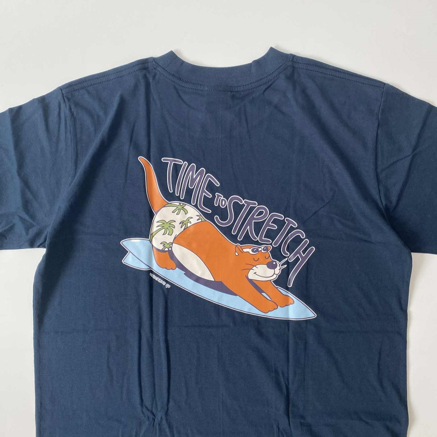 Underline Otter Stretching Cotton T-Shirt