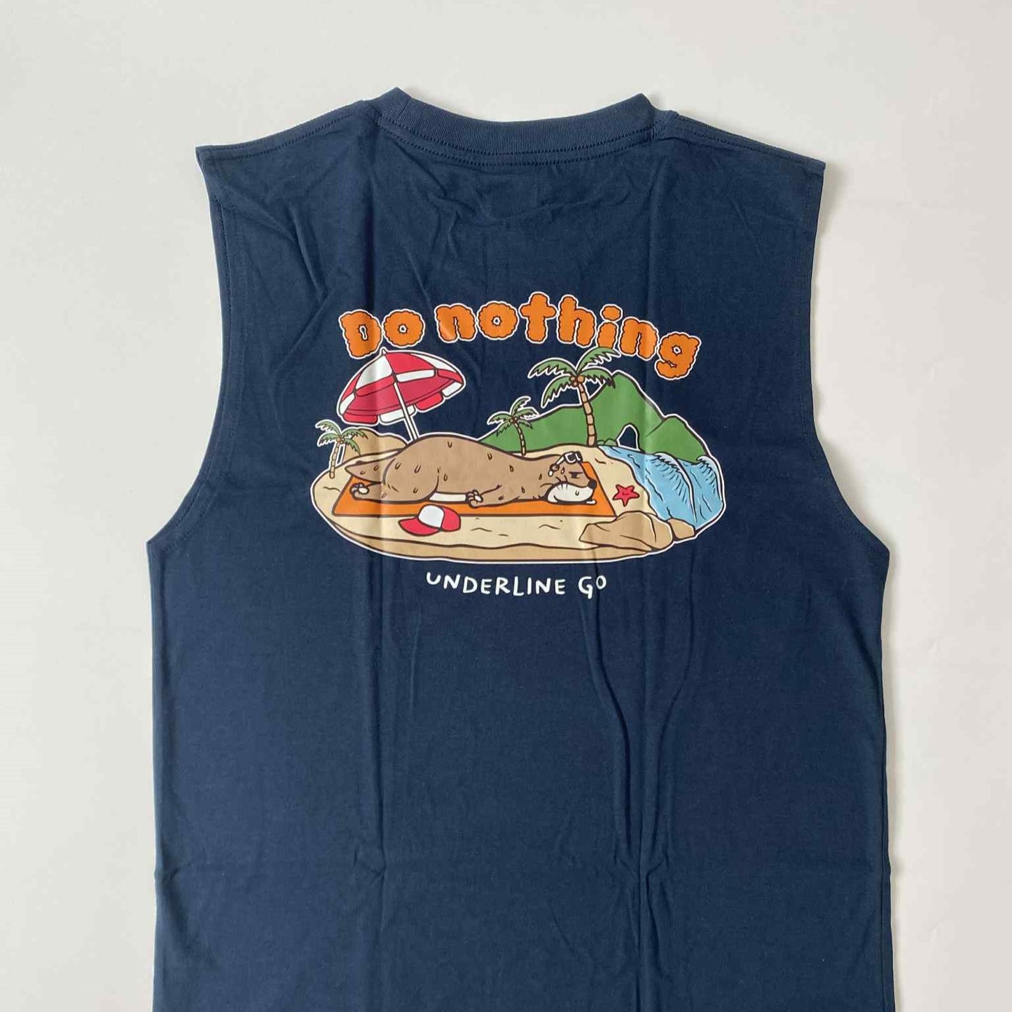 Underline Otter Do noting Cotton Tank Top