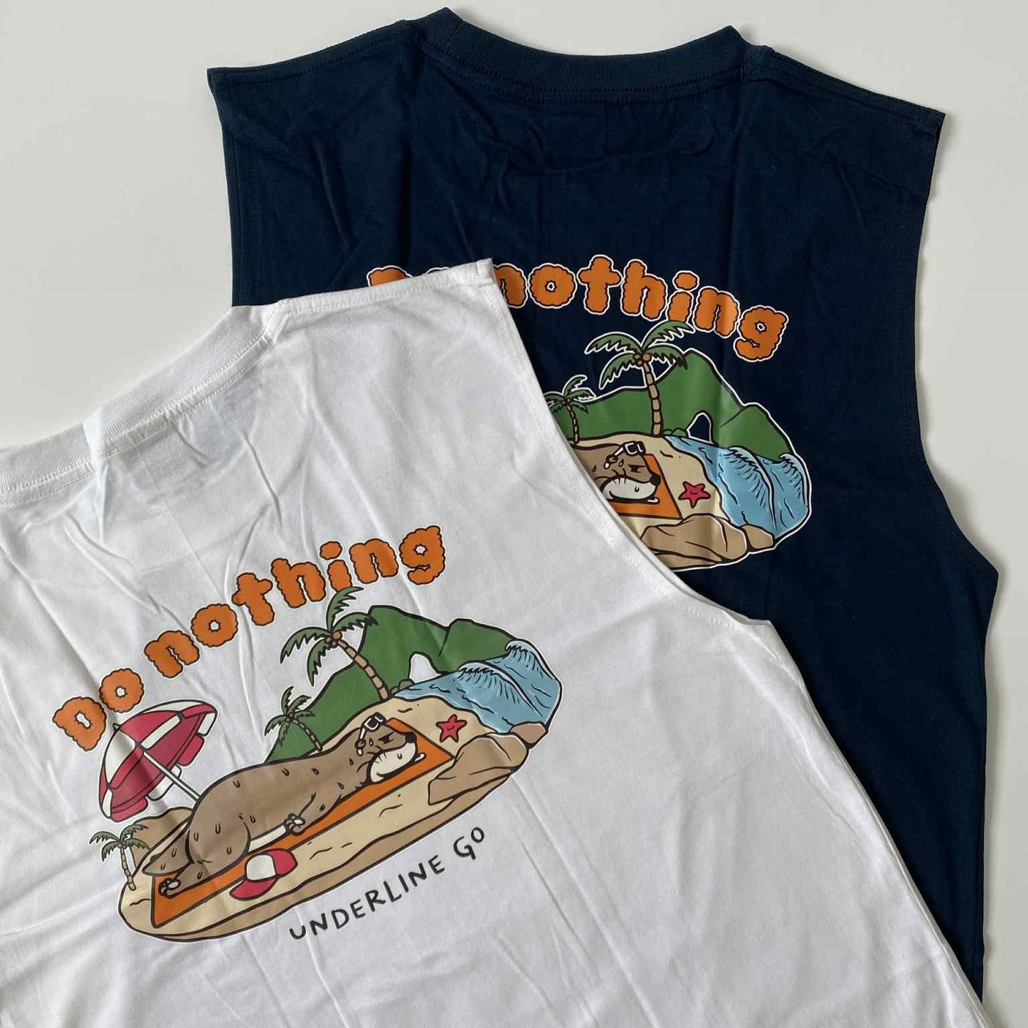 Underline Otter Do noting Cotton Tank Top