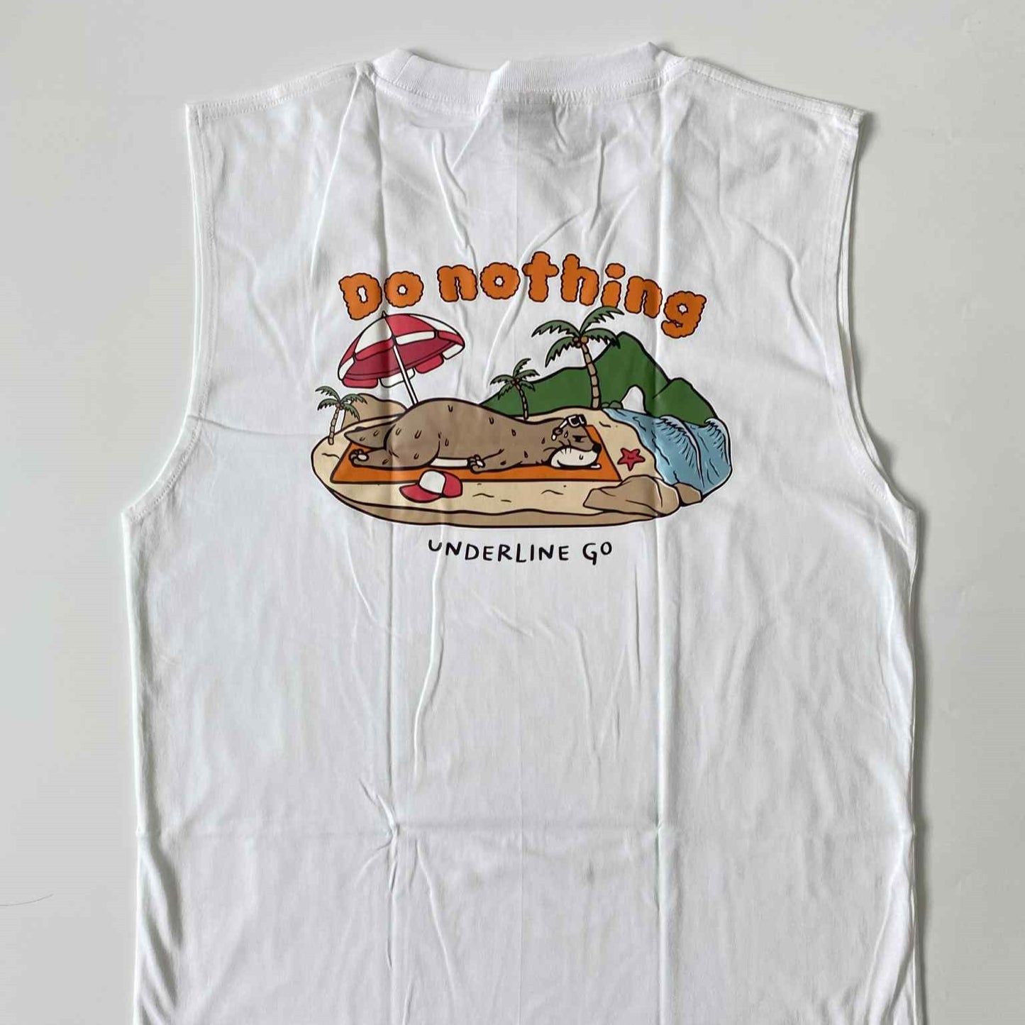 Underline Otter Do noting Cotton Tank Top