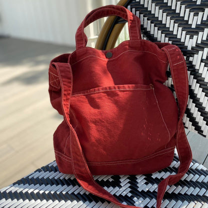 Underline Canvas Tote Bag