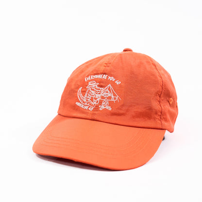 Underline Crocodile Camping Embroidery Nylon Cap
