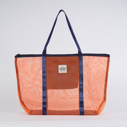 Underline Nylon Mesh Grocery Bag / Beach Bag / L