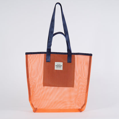 Underline Nylon Mesh Grocery Bag / Beach Bag