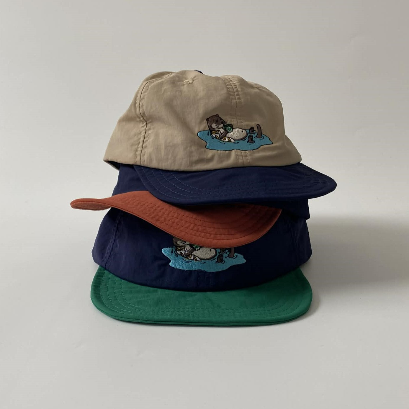 Underline Otter Embroidered Biggie Nylon Trial Cap