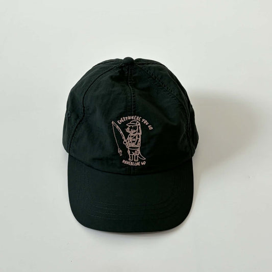 Underline Nalu Otter Fishing Embroidery Green Nylon Cap