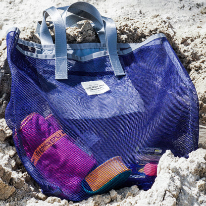 Underline Nylon Mesh Grocery Bag / Beach Bag
