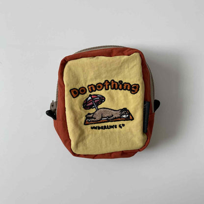Underline Steve Otter Do Nothing Embroidery Pocket Bag