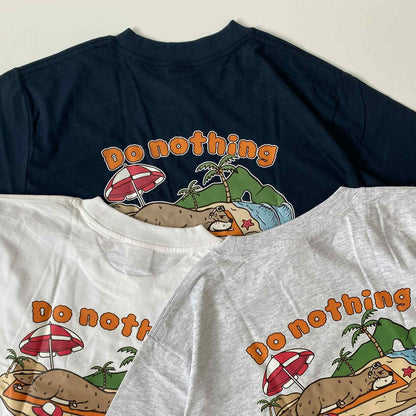 Underline Otter Do noting Cotton T-Shirt