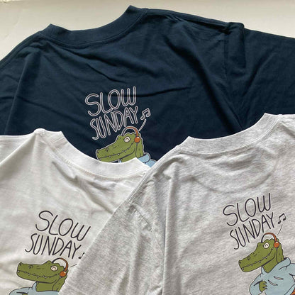 Underline Crocodile Running Cotton T-Shirt