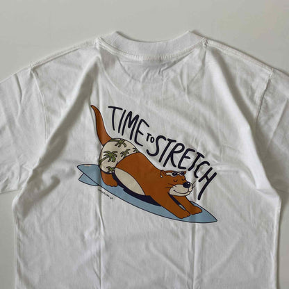 Underline Otter Stretching Cotton T-Shirt