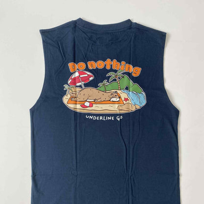 Underline Otter Do noting Cotton Tank Top